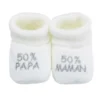 Chaussons naissance - message : 50% mam