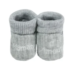 Chaussons naissance - message maman d'am
