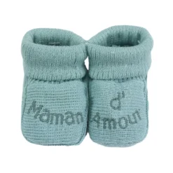 Chaussons naissance - message maman d'am