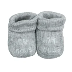 Chaussons naissance - mini nous #d5d5d5