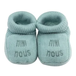 Chaussons naissance - mini nous #cce8d2
