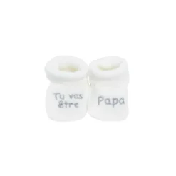 Chaussons naissance pour annoncer la gro