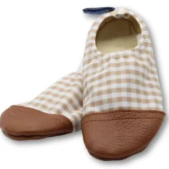 Chaussons tout-terrain les petits vichys (pointures 21-23)