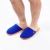 Chaussons velours bleu électrique t38-39
