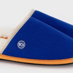 Chaussons velours bleu électrique t38-39