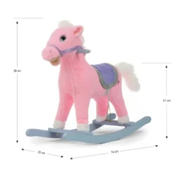 Cheval à bascule milly mally latek rose