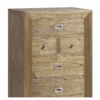 Chiffonnier 6 tiroirs bronze bois marron