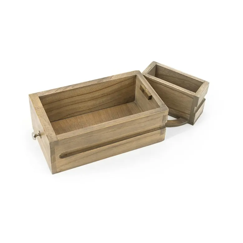 Chiffonnier 6 tiroirs bronze bois marron