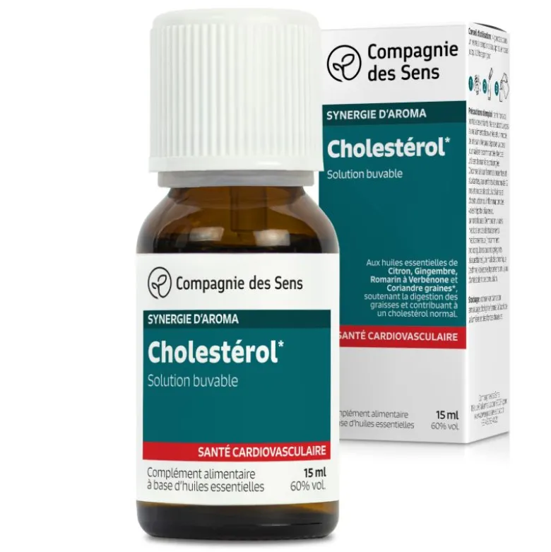 Cholestérol - huiles essentielles en solution buvable