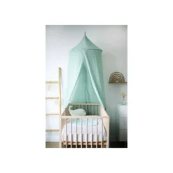 Ciel de lit bébé #cce8d2 60x245 cm