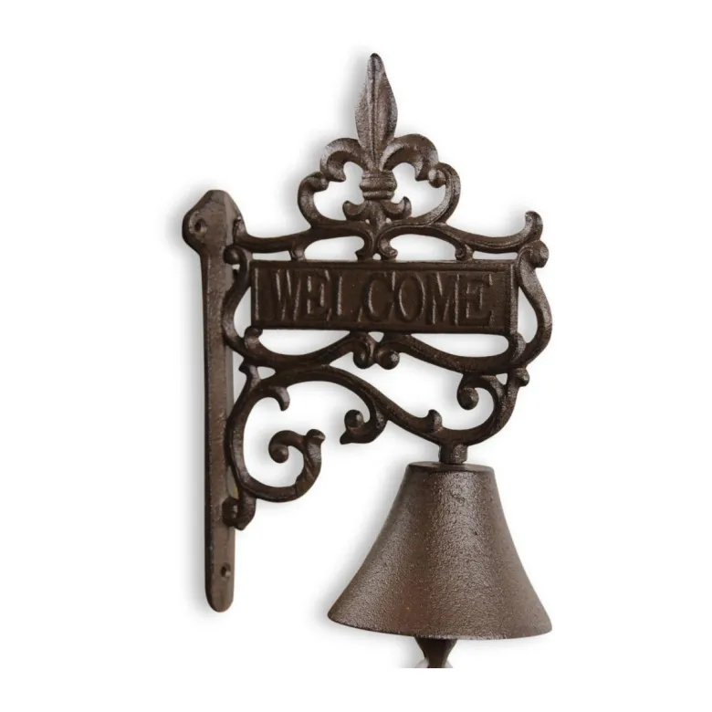 Cloche welcome fonte fonte marron -