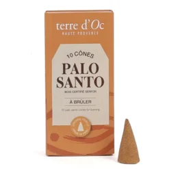 10 cônes d'encens naturel Palo Santo du Pérou à faire brûler terre d'Oc