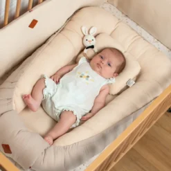 Cocon réducteur lit coton nid beige 0