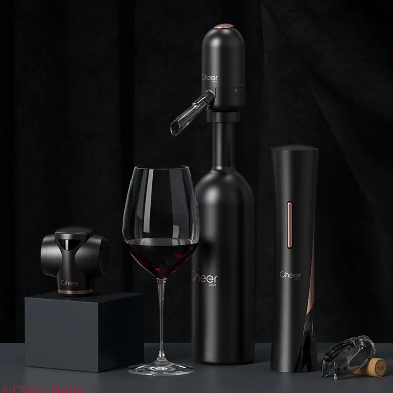 Coffret accessoires vin éléctrique