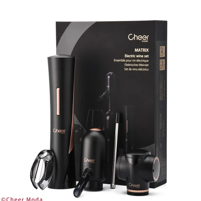 Coffret accessoires vin éléctrique