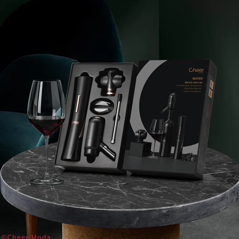 Coffret accessoires vin éléctrique