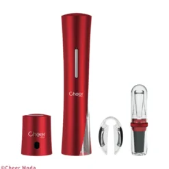Coffret accessoires vin électrique Rouge