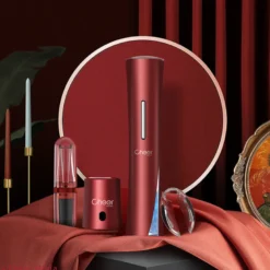 Coffret accessoires vin électrique Rouge