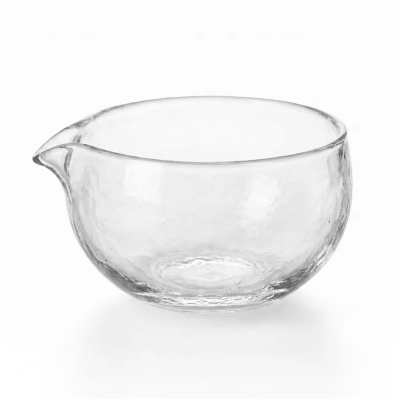 Coffret bol à matcha transparent & support à fouet tsuki - idée cadeau