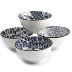 Coffret 4 bols – design japonais
