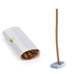 Coffret 25 bâtons d’encens Palo Santo du Pérou et support en pierre terre d'Oc