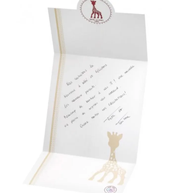 Coffret cadeau hochet coeur sophie la girafe sophiesticated