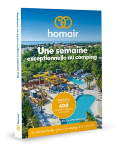 Coffret cadeau homair - une semaine exceptionnelle au camping