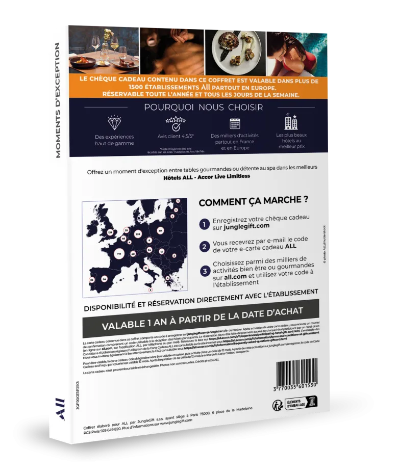 Coffret cadeau novotel - séjour détente