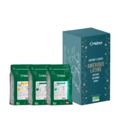 Coffret café en grains bio amérique latine - coffret 750g (3x250g)
