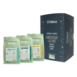 Coffret café en grains bio amérique latine - coffret 750g (3x250g)