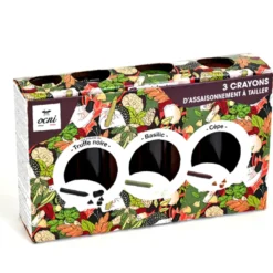 Coffret condiment truffe, basilic, cèpe