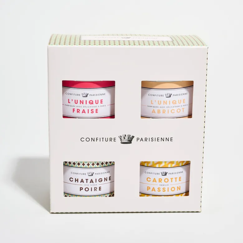 Coffret Confiture Parisienne best 4x100g