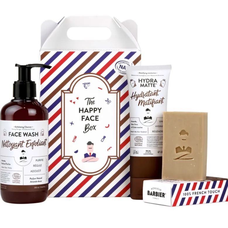 Coffret cosmétique homme Happy Face box