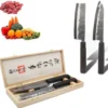 Coffret couteaux de cuisine haut de gamme lames acier japonais