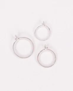 Coffret 3 créoles - argent