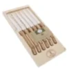 Coffret de 6 couteaux jean dubost laguiole chêne pefc
