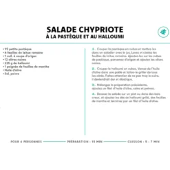 Coffret de fiches-recettes pour salades