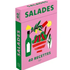 Coffret de fiches-recettes pour salades