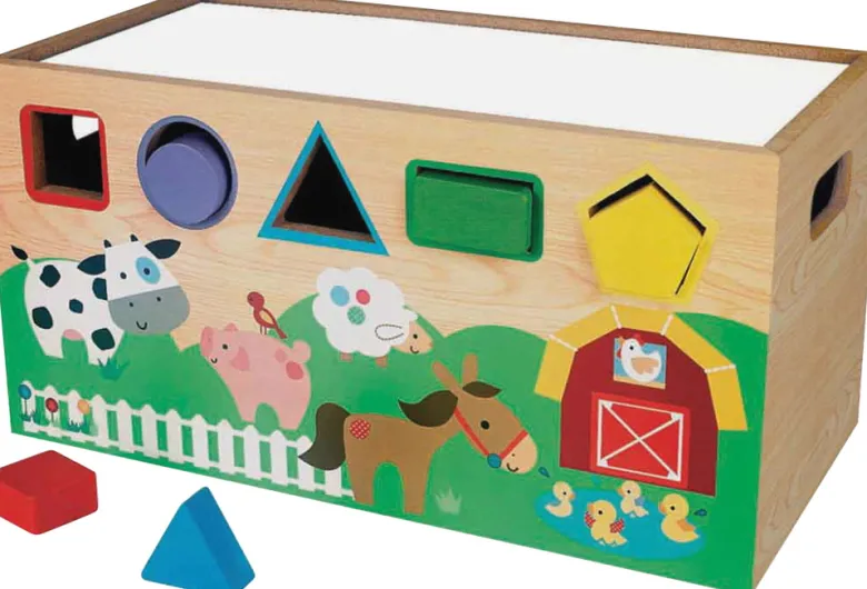 Coffret de rangement 7 en 1 jouets en bois