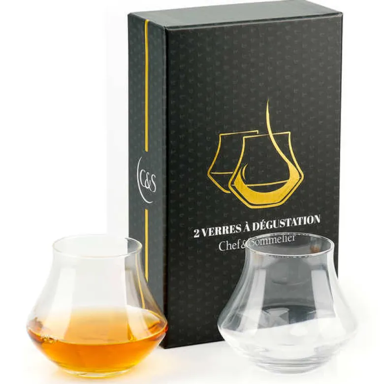 Coffret de 2 verres warm whisky et rhum
