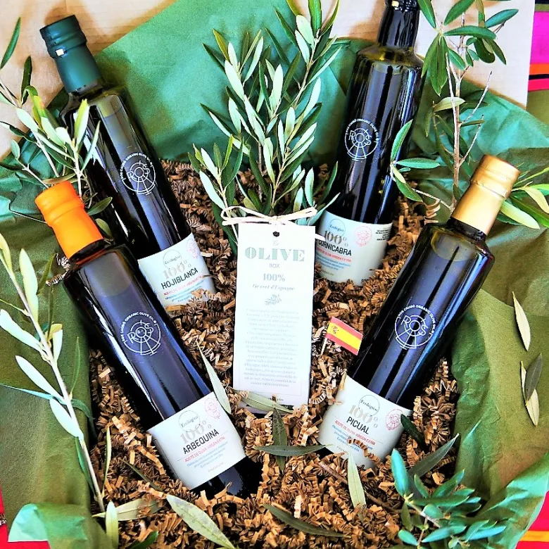 Coffret dégustation huiles d'olives bio