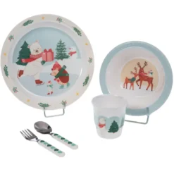 Coffret déjeuner 5 pièces hiver patinoir