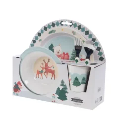 Coffret déjeuner 5 pièces hiver patinoir