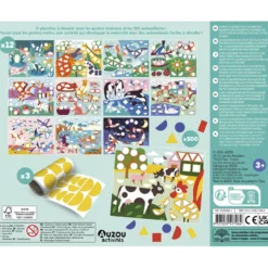 Coffret Gommettes formes avec rouleaux et décors