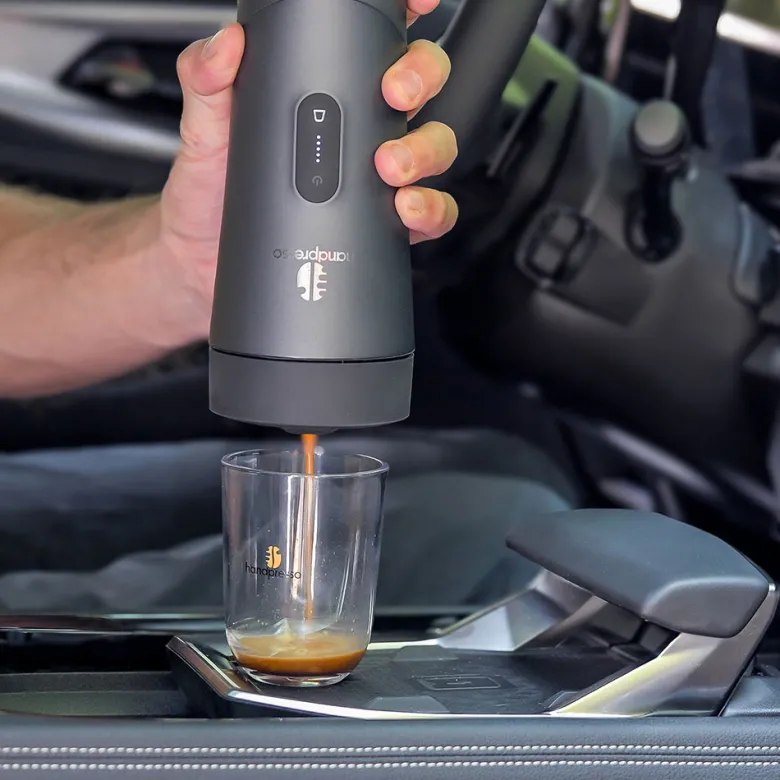 Coffret handpresso auto set cafetiere portable à batterie compatible nespresso