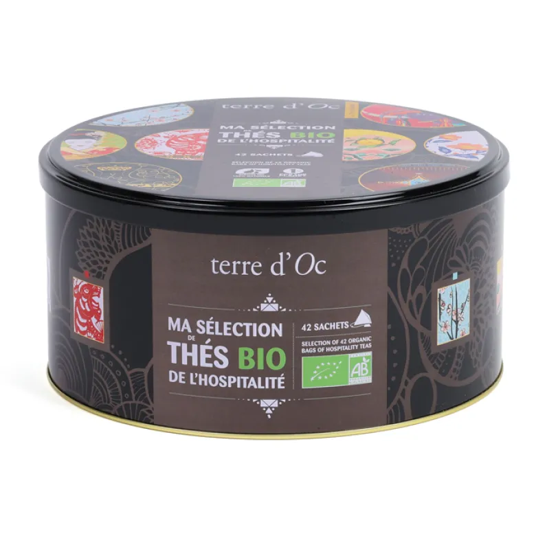 Coffret 42 infusettes Ma sélection thés de l'hospitalité bio terre d'Oc