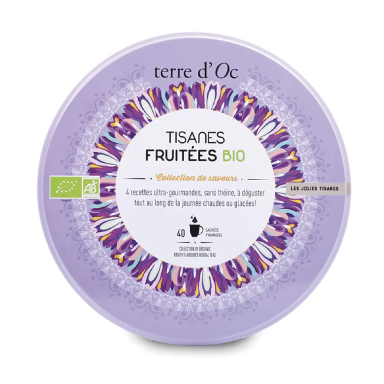 Coffret 40 infusettes tisanes fruits bio