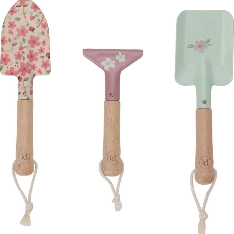 Coffret jardinage fairy garden rose (10 pièces)