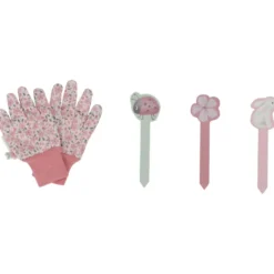 Coffret jardinage fairy garden rose (10 pièces)
