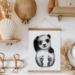 Coffret kit empreintes - affiche panda